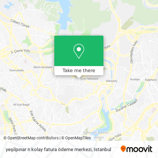 yeşilpınar n kolay fatura ödeme merkezi map