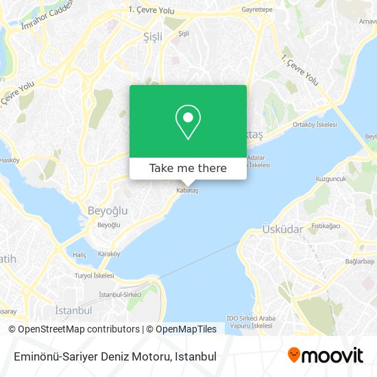 Eminönü-Sariyer Deniz Motoru map