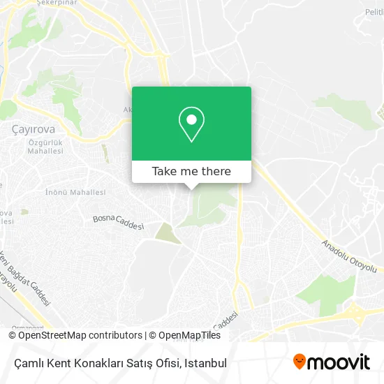 Çamlı Kent Konakları Satış Ofisi map