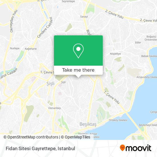 Fidan Sitesi Gayrettepe map