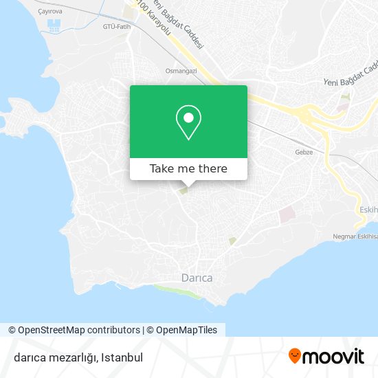 darıca mezarlığı map