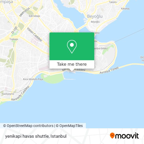 yenikapi havas shuttle map