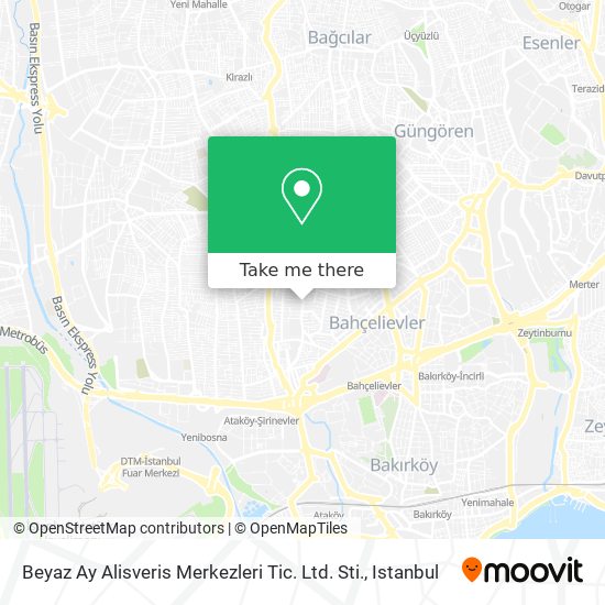 Beyaz Ay Alisveris Merkezleri Tic. Ltd. Sti. map