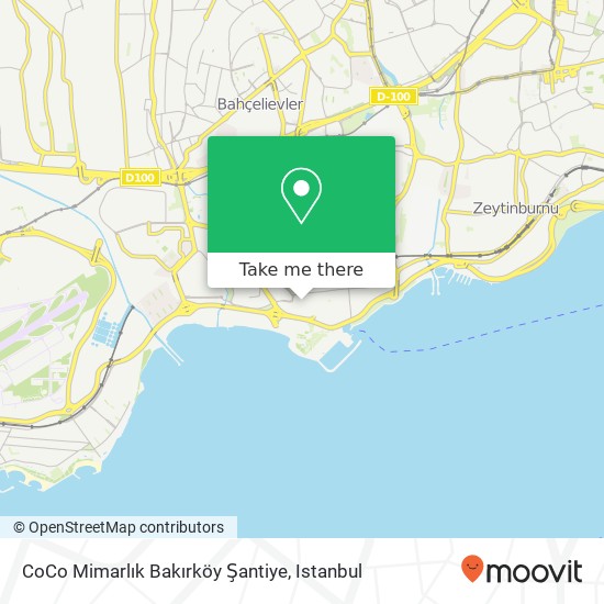 CoCo Mimarlık Bakırköy Şantiye map