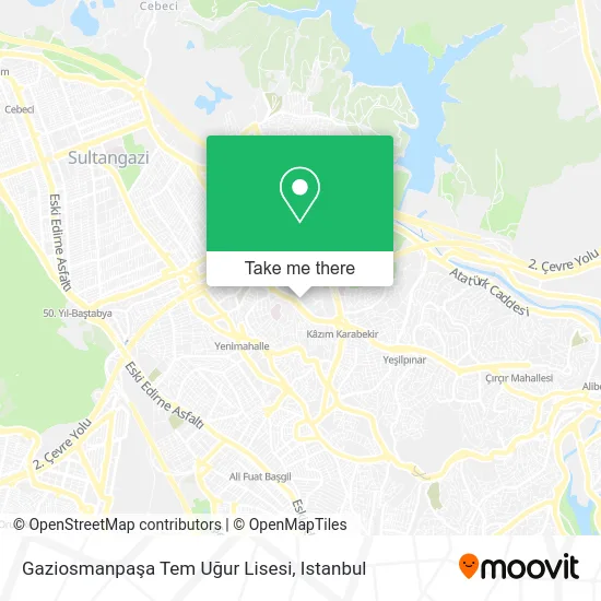 Gaziosmanpaşa Tem Uğur Lisesi map