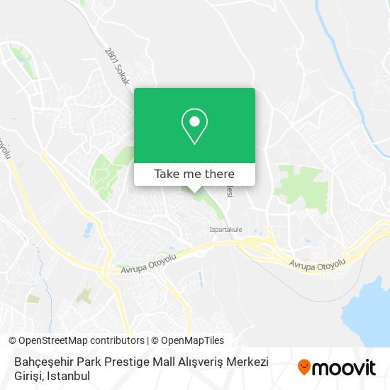 Bahçeşehir Park Prestige Mall Alışveriş Merkezi Girişi map