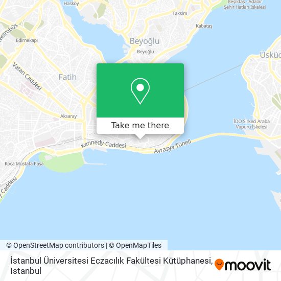 İstanbul Üniversitesi Eczacılık Fakültesi Kütüphanesi map