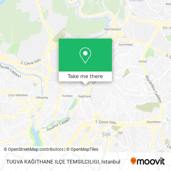 TUGVA KAĞITHANE ILÇE TEMSILCILIGI map