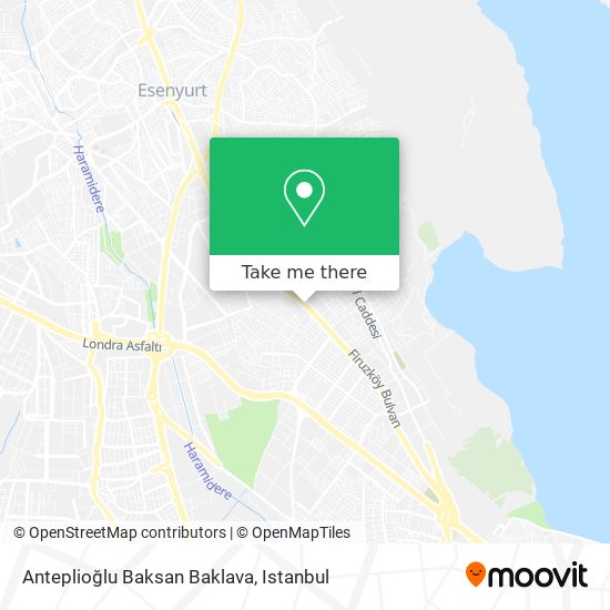 Anteplioğlu Baksan Baklava map