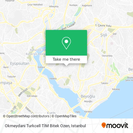 Okmeydani Turkcell TİM Bitek Ozen map