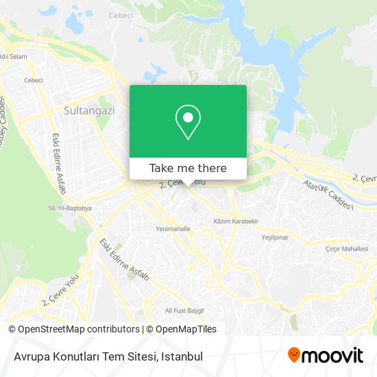 Avrupa Konutları Tem Sitesi map