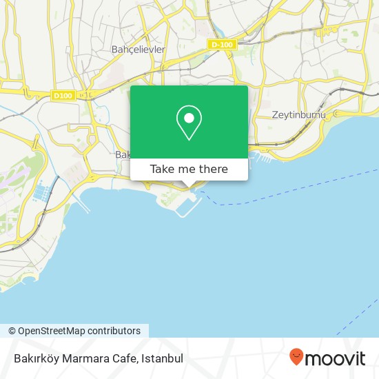 Bakırköy Marmara Cafe map