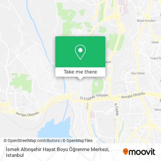 İsmek Altınşehir Hayat Boyu Öğrenme Merkezi map