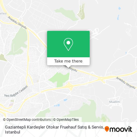 Gaziantepli Kardeşler Otokar Fruehauf Satış & Servis map