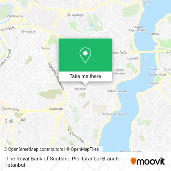 The Royal Bank of Scotland Plc. Istanbul Branch map