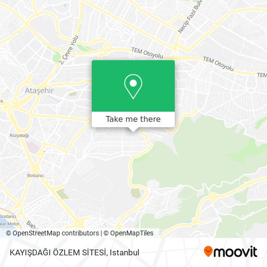 KAYIŞDAĞI ÖZLEM SİTESİ map