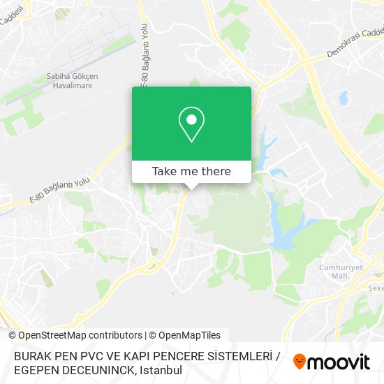 BURAK PEN PVC VE KAPI PENCERE SİSTEMLERİ / EGEPEN DECEUNINCK map