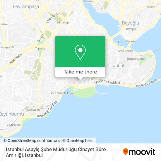 İstanbul Asayiş Şube Müdürlüğü Cinayet Büro Amirliği map