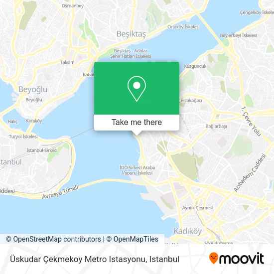 Üskudar Çekmekoy Metro Istasyonu map