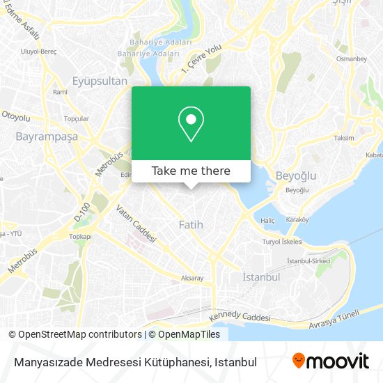 Manyasızade Medresesi Kütüphanesi map