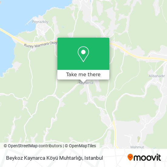 Beykoz Kaynarca Köyü Muhtarlığı map