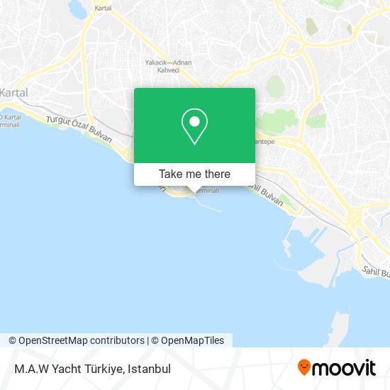M.A.W Yacht Türkiye map
