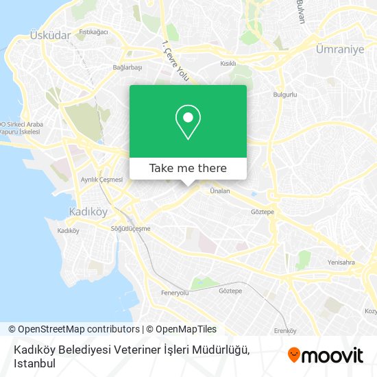 Kadıköy Belediyesi Veteriner İşleri Müdürlüğü map