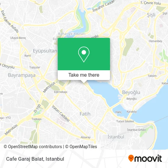 Cafe Garaj Balat map