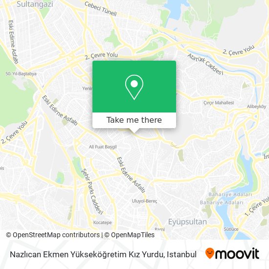 Nazlıcan Ekmen Yükseköğretim Kız Yurdu map