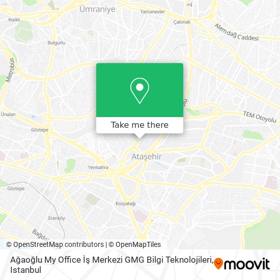 Ağaoğlu My Office İş Merkezi GMG Bilgi Teknolojileri map