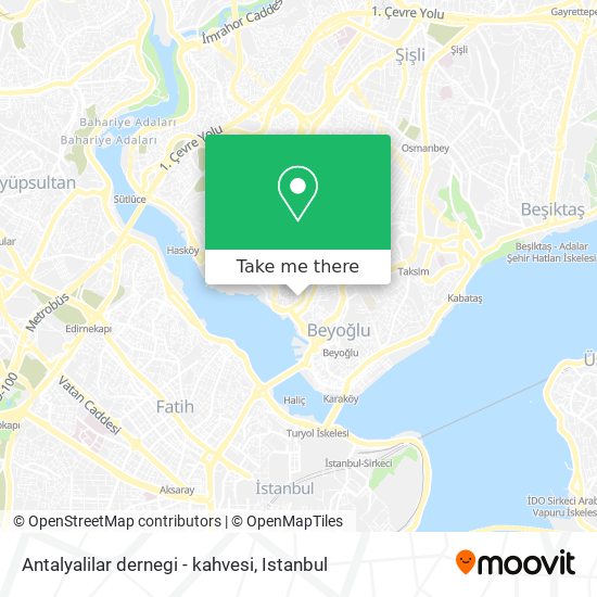 Antalyalilar dernegi - kahvesi map