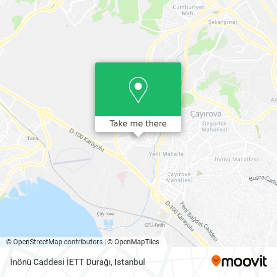 İnönü Caddesi İETT Durağı map