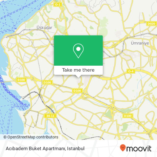 Acıbadem Buket Apartmanı map