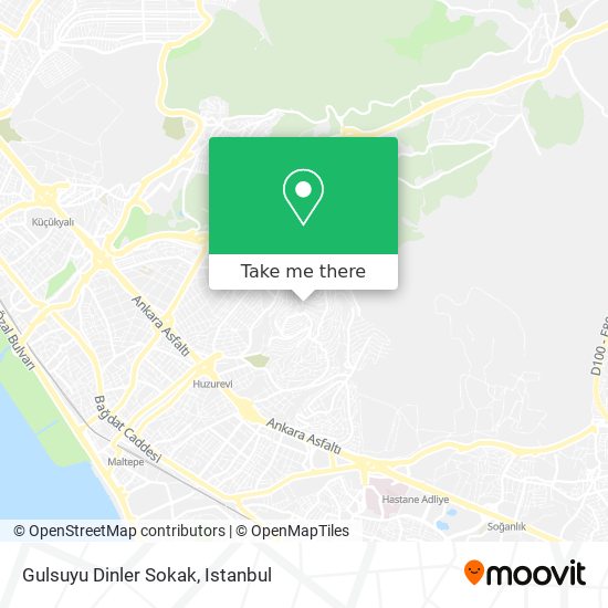 Gulsuyu Dinler Sokak map