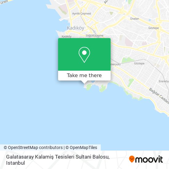 Galatasaray Kalamiş Tesisleri Sultani Balosu map