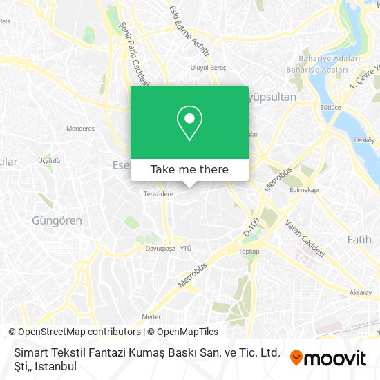 Simart Tekstil Fantazi Kumaş Baskı San. ve Tic. Ltd. Şti, map