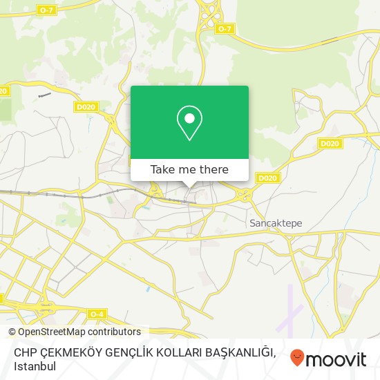 CHP ÇEKMEKÖY GENÇLİK KOLLARI BAŞKANLIĞI map