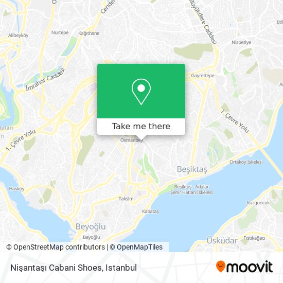 Nişantaşı Cabani Shoes map