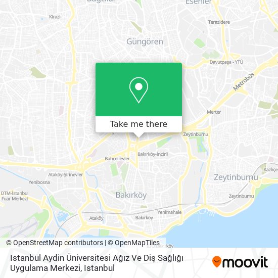 Istanbul Aydin Üniversitesi Ağız Ve Diş Sağlığı Uygulama Merkezi map