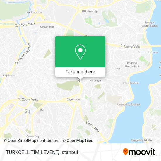 TURKCELL TİM LEVENT map