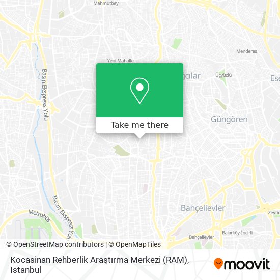 Kocasinan Rehberlik Araştırma Merkezi (RAM) map