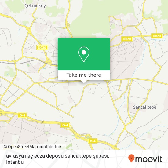 avrasya ilaç ecza deposu sancaktepe şubesi map