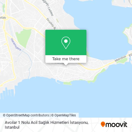 Avcılar 1 Nolu Acil Sağlık Hizmetleri İstasyonu map