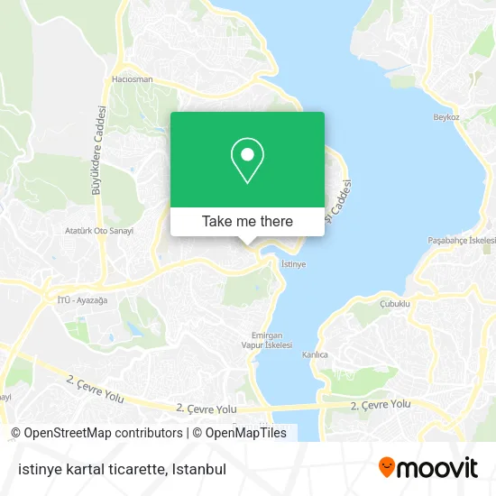 istinye kartal ticarette map