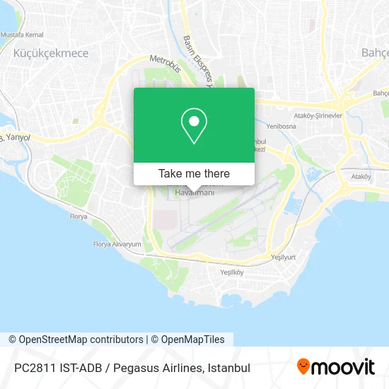 PC2811 IST-ADB / Pegasus Airlines map