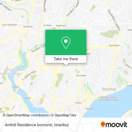 Anthill Residence bomonti map
