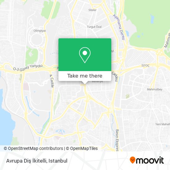 Avrupa Diş İkitelli map