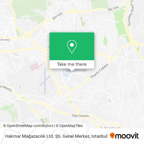 Hakmar Mağazacılık Ltd. Şti. Genel Merkez map