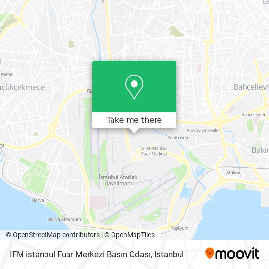 IFM istanbul Fuar  Merkezi Basın Odası map