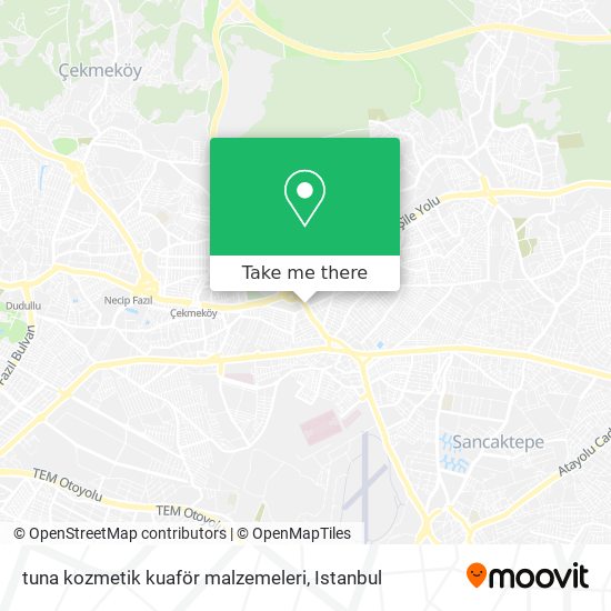 tuna kozmetik kuaför malzemeleri map